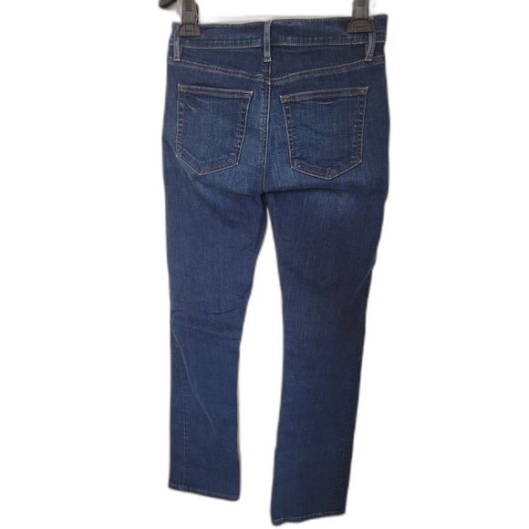 Loft Modern Straight Dark Denim Jeans - Picture 2 of 5